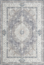 Lade das Bild in den Galerie-Viewer, Waschbarer Flachwebeteppich Edessa 1306 Grey Beige