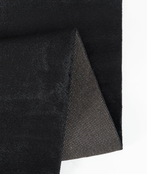 Kuscheliger Fellteppich Focus 47 90 Black – Rund