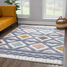Lade das Bild in den Galerie-Viewer, Hochflorteppich Focus 3382 Multi