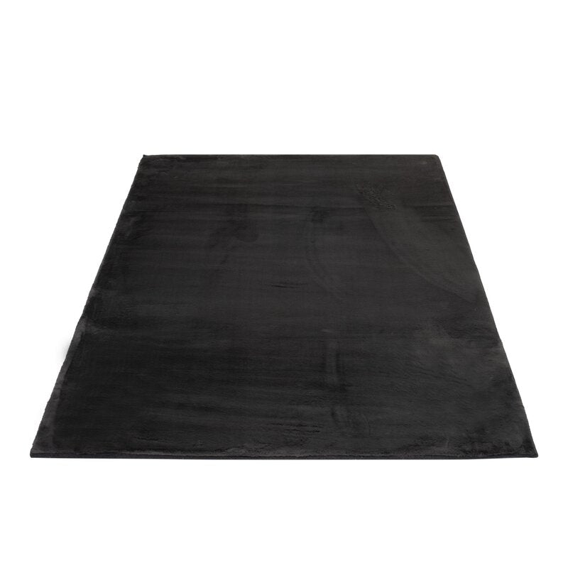 Hochflorteppich Topia Uni Graphite