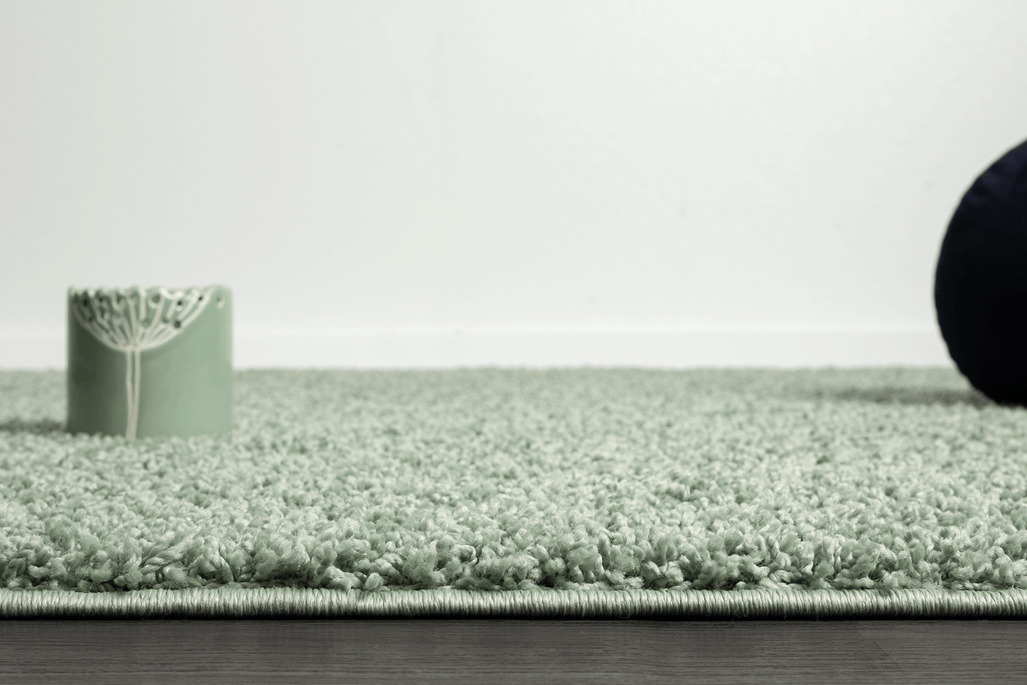 Teppich Soli Shaggy - Waschbares Hochflor Teppich, 8010 40-Green