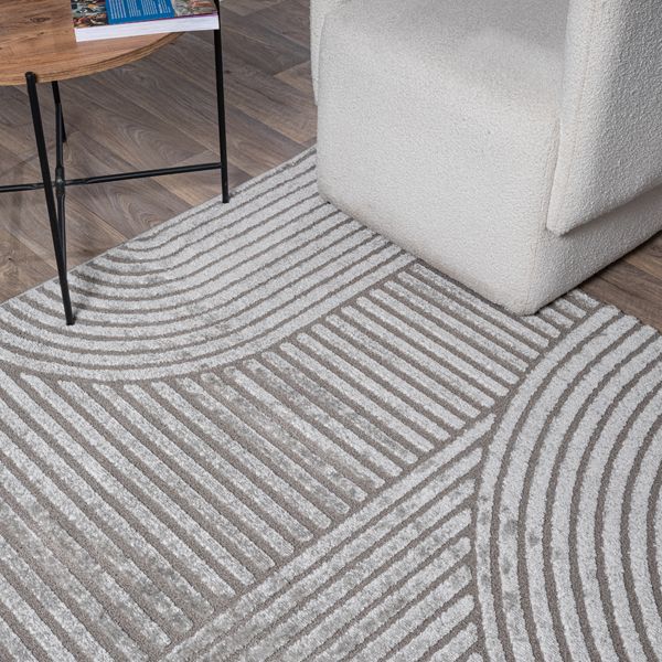 Elio Designer Teppich | Grey | Kurzflorteppich