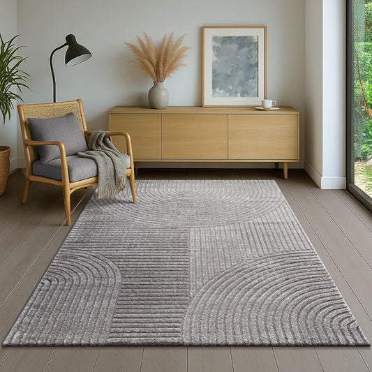 Elio Designer Teppich | Grey | Kurzflorteppich