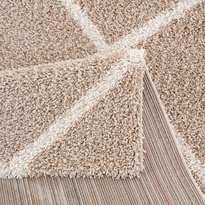 Madrid Beige – Hochflor Teppich