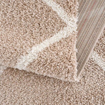 Madrid Beige – Hochflor Teppich