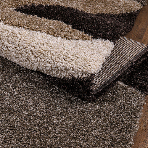 Sanat Hochflor-Teppich Luxus 3508-Dark Brown