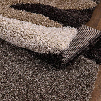 Sanat Hochflor-Teppich Luxus 3508-Dark Brown