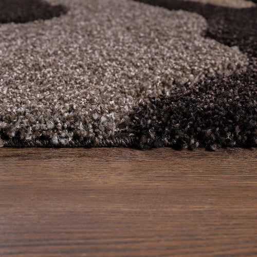 Sanat Hochflor-Teppich Luxus 3508-Dark Brown