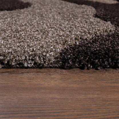 Sanat Hochflor-Teppich Luxus 3508-Dark Brown