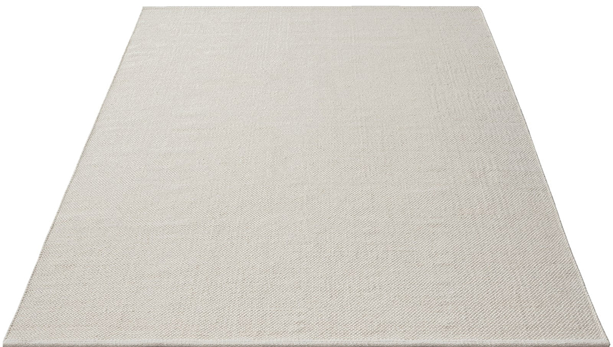 Stockholm Boho Natur handgewebter Wollteppich, 1050 60-Cream