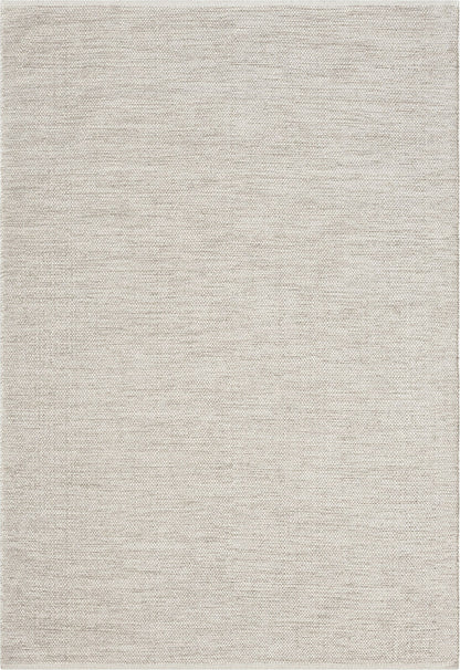 Stockholm Boho Natur handgewebter Wollteppich, 1050 70-Cream Beige