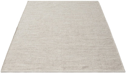 Stockholm Boho Natur handgewebter Wollteppich, 1050 70-Cream Beige
