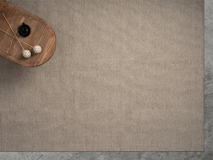 Stockholm Boho Natur handgewebter Wollteppich, 1050 75-Beige