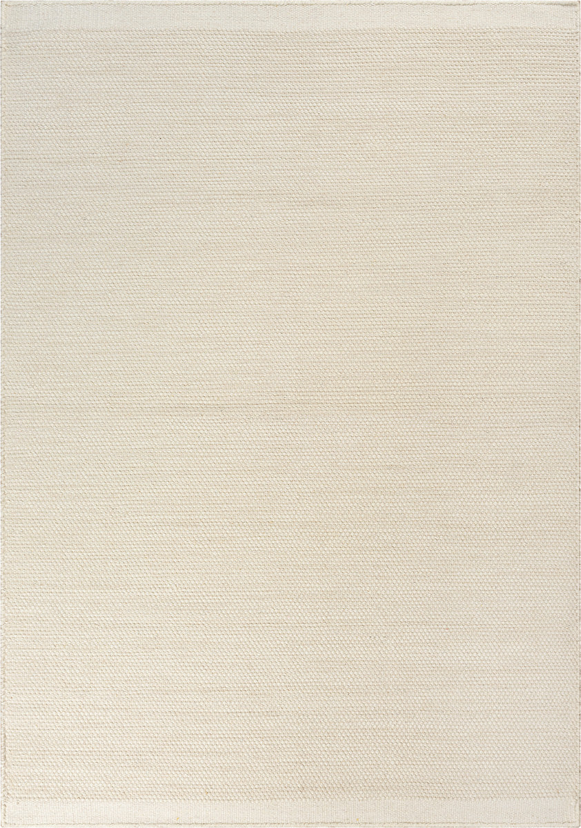 Scandic Boho Natur handgewebter Wollteppich, 1075 Cream