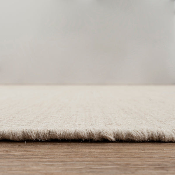 Scandic Boho Natur handgewebter Wollteppich, 1075 Cream