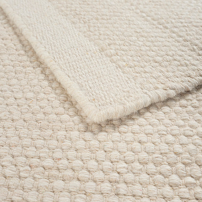 Scandic Boho Natur handgewebter Wollteppich, 1075 Cream