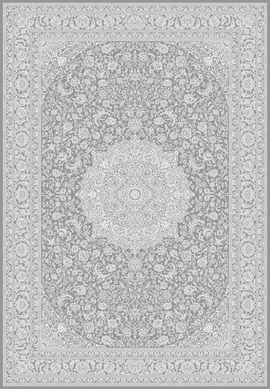 Fabia – Hochwertiger Design-Teppich mit Fransen 71291 98-Grey