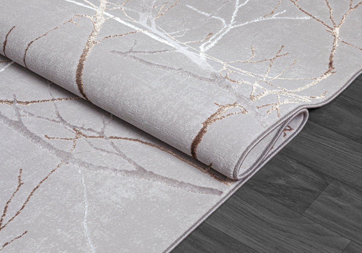 Creation | Grey | Kurzflorteppich | rund