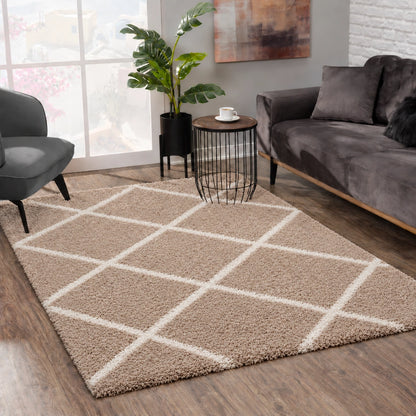 Madrid Beige – Tapis à poils longs