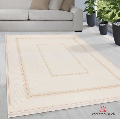 Sydney Moderner Kurzflor Teppich, 1702 75-Gold