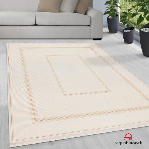 Sydney Moderner Kurzflor Teppich, 1702 75-Gold