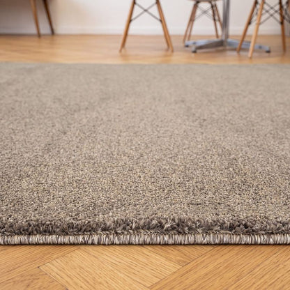Nobu – Moderner Teppich in Wolloptik-Brown
