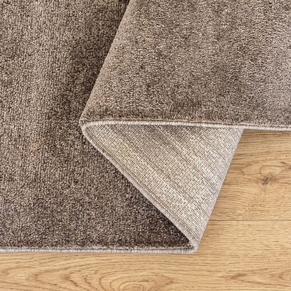 Nobu – Moderner Teppich in Wolloptik-Brown