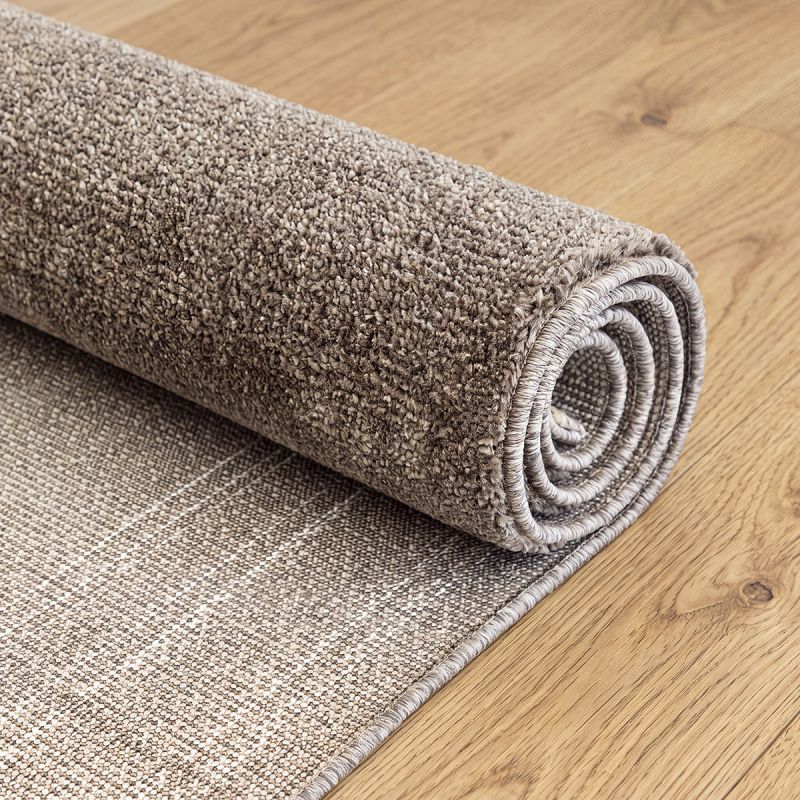 Nobu – Moderner Teppich in Wolloptik-Brown