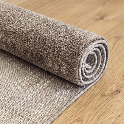 Nobu – Moderner Teppich in Wolloptik-Brown