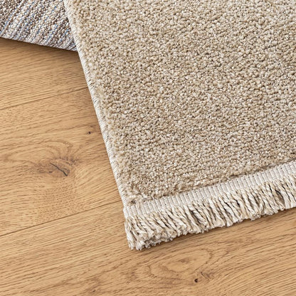 Nobu – Moderner Teppich in Wolloptik-Beige