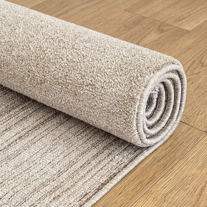 Nobu – Moderner Teppich in Wolloptik-Beige