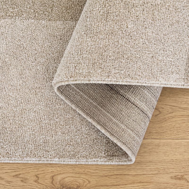 Nobu – Moderner Teppich in Wolloptik-Beige