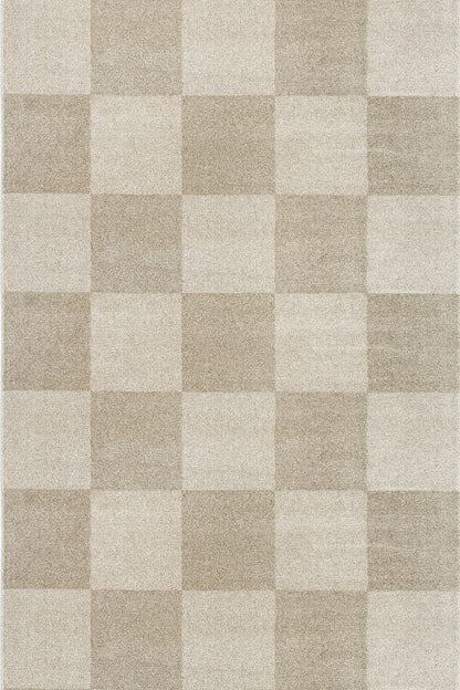 Nobu – Moderner Teppich in Wolloptik-Beige