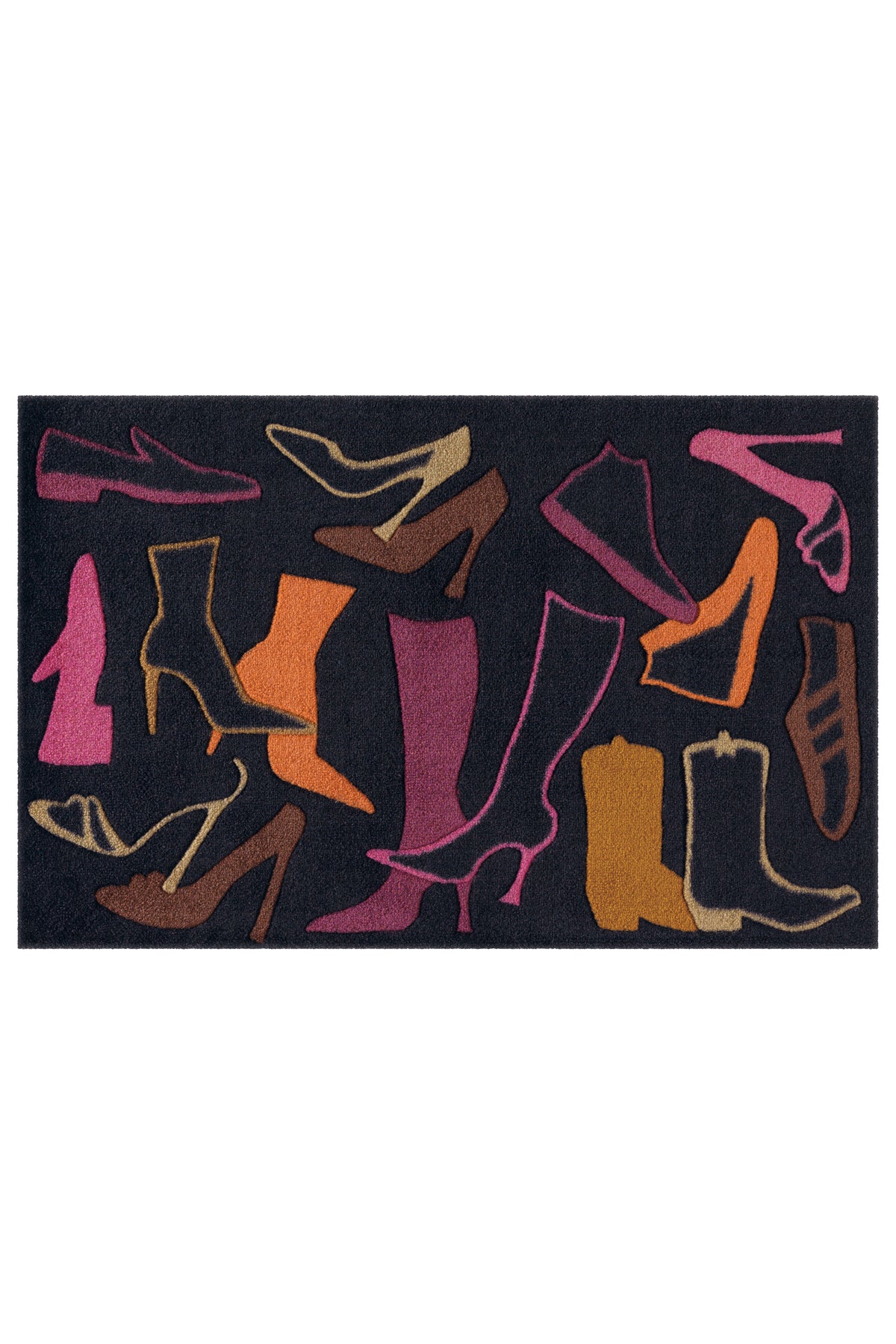Living Mat 17 Braun / Violett / Orange