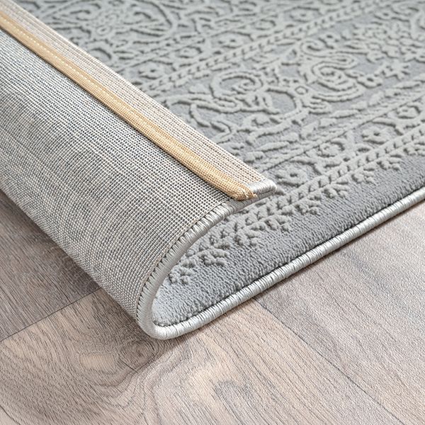 Sign | Grau | Kurzflorteppich mit floralem Orientdesign
