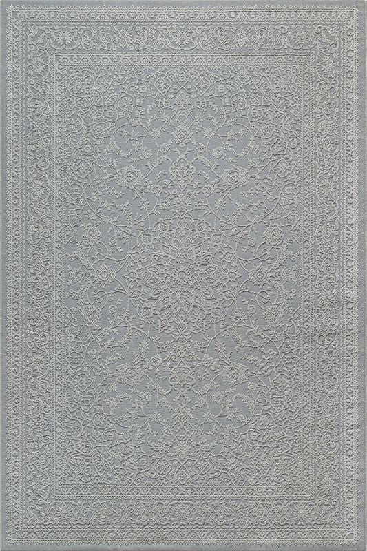 Sign | Grau | Kurzflorteppich mit floralem Orientdesign