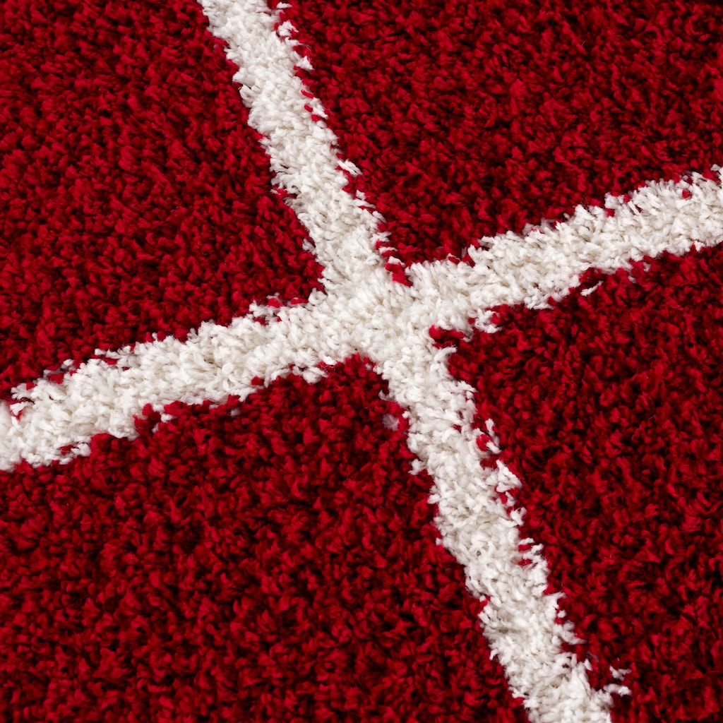 Madrid Rot – Hochflor Teppich