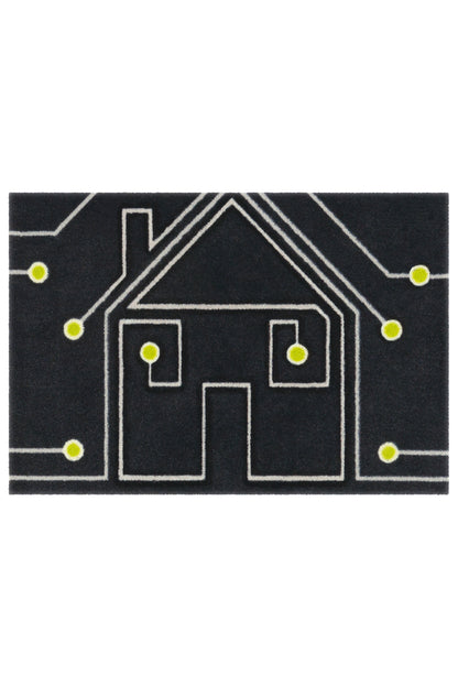 Living Mat 60 Anthrazit / Weiß / Gelb