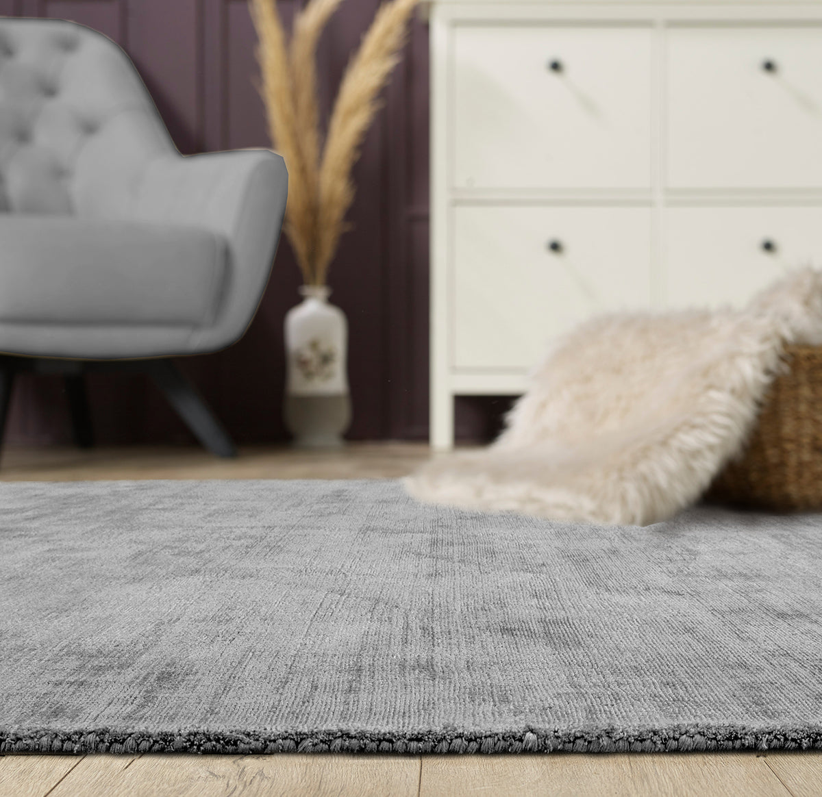 Teppich Arte– Hochwertiger Viskose Teppich mit edlem Glanz