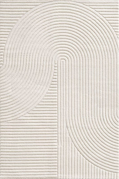 Elio Designer Teppich Hoch- Tief Effekt,  2251 60-Cream