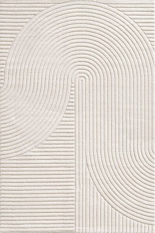 Elio Designer Teppich Hoch- Tief Effekt,  2251 60-Cream