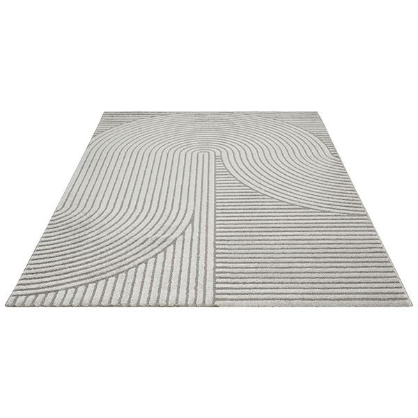 Elio Designer Teppich Hoch- Tief Effekt,  2251 95-Grey
