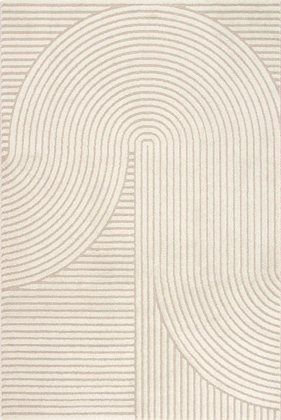 Elio Designer Teppich | Beige | Kurzflorteppich