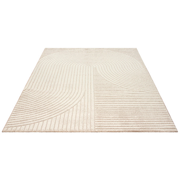 Elio Designer Teppich | Beige | Kurzflorteppich