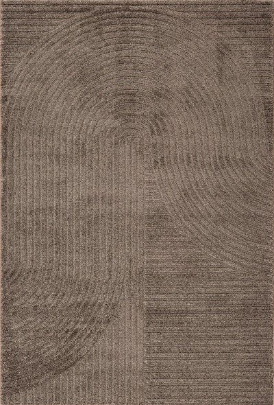 Elio Designer Teppich Hoch-Tief Effekt, 2251 80-Braun