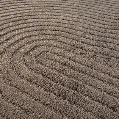 Elio Designer Teppich Hoch-Tief Effekt, 2251 80-Braun