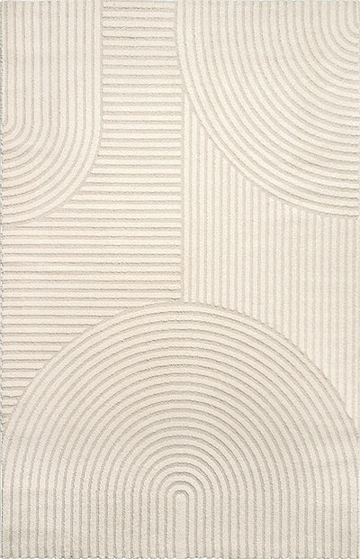 Elio Designer Teppich Hoch-Tief Effekt, 2252 70-Beige