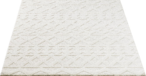 Elio Designer Teppich Hoch- Tief Effekt, 2254 60-Cream