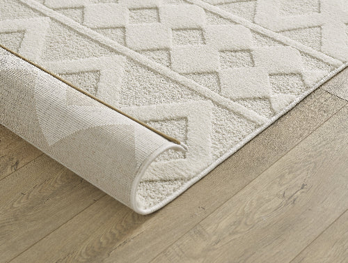 Elio Designer Teppich Hoch- Tief Effekt, 2254 60-Cream