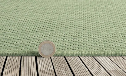 Runder Indoor & Outdoor Kurzflorteppich Green – Maestro